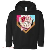 Baseball Drip Ice Cream Cone Drip Baseball Toddler Hoodie thumb 0