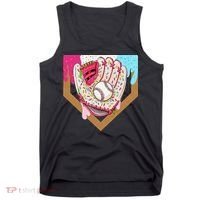 Baseball Drip Ice Cream Cone Drip Baseball Tank Top thumb 0