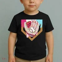 Baseball Drip Ice Cream Cone Drip Baseball Toddler T-Shirt thumb 2