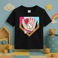 Baseball Drip Ice Cream Cone Drip Baseball Toddler T-Shirt thumb 3