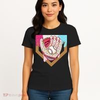 Baseball Drip Ice Cream Cone Drip Baseball Women's T-Shirt thumb 4