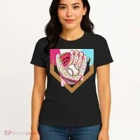 Baseball Drip Ice Cream Cone Drip Baseball Women's T-Shirt thumb 4