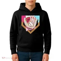Baseball Drip Ice Cream Cone Drip Baseball Kids Hoodie thumb 4