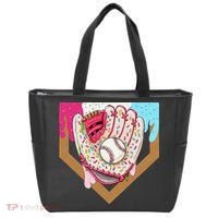 Baseball Drip Ice Cream Cone Drip Baseball Tote Bag thumb 0
