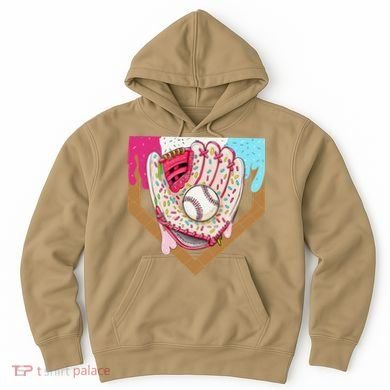 Baseball Drip Ice Cream Cone Drip Baseball Hoodie