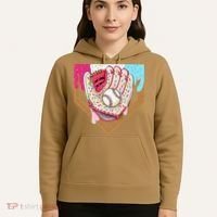Baseball Drip Ice Cream Cone Drip Baseball Hoodie thumb 5