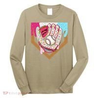Baseball Drip Ice Cream Cone Drip Baseball Long Sleeve Shirt thumb 0