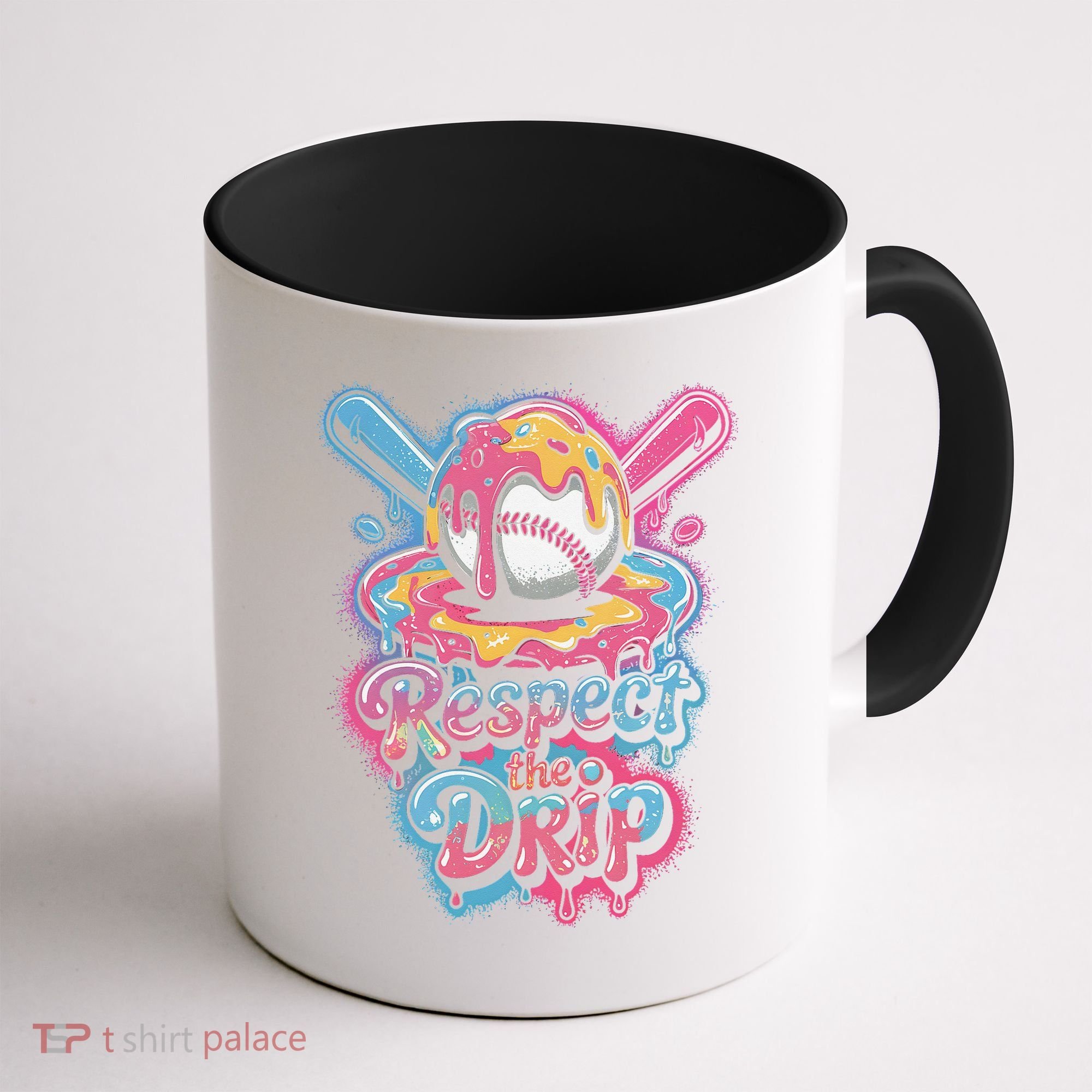 Baseball Drip Ice Cream Style For And Women Coffee Mug