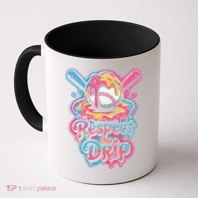 Baseball Drip Ice Cream Style For And Women Coffee Mug