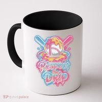 Baseball Drip Ice Cream Style For And Women Coffee Mug thumb 0