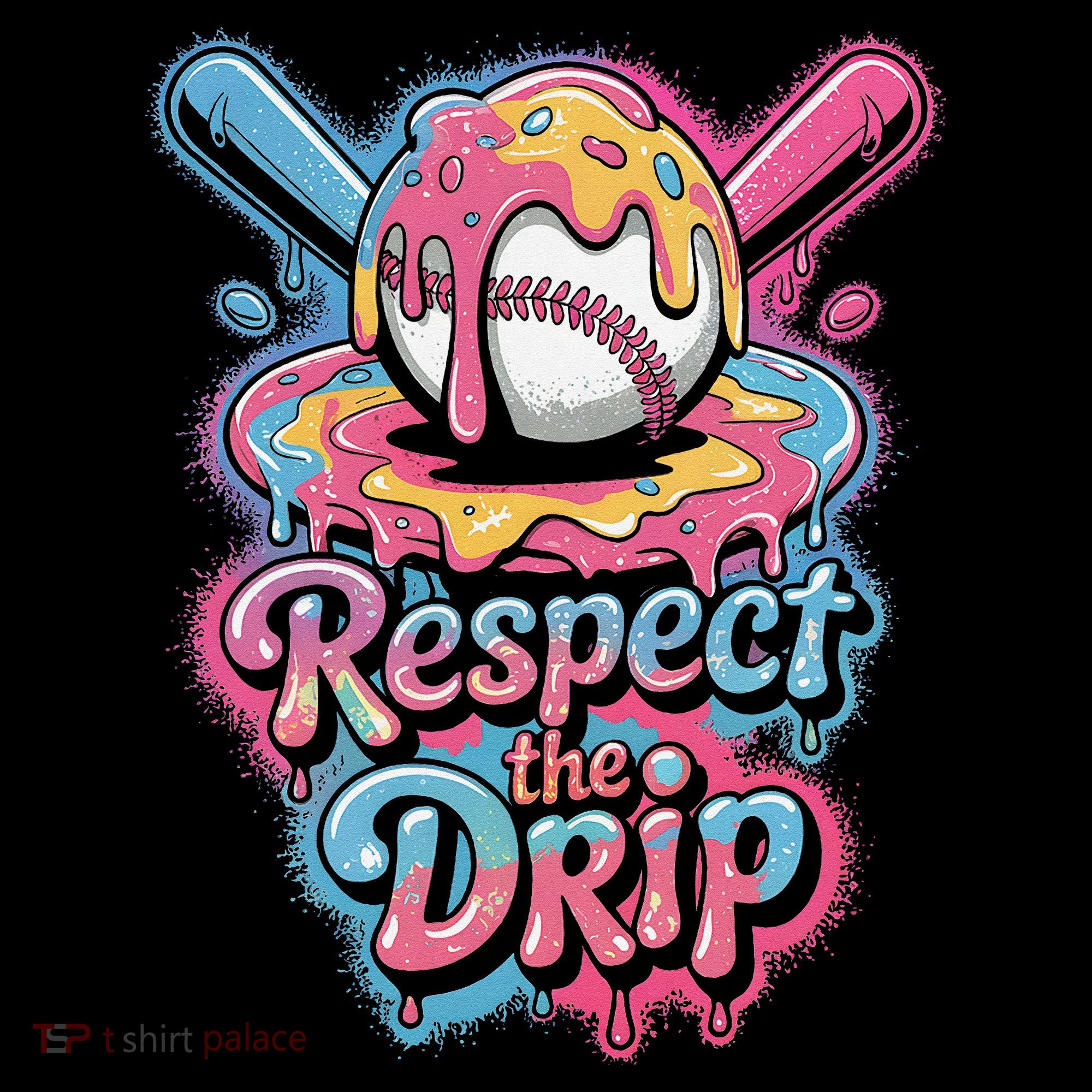 Baseball Drip Ice Cream Style For And Women Women's Hoodie