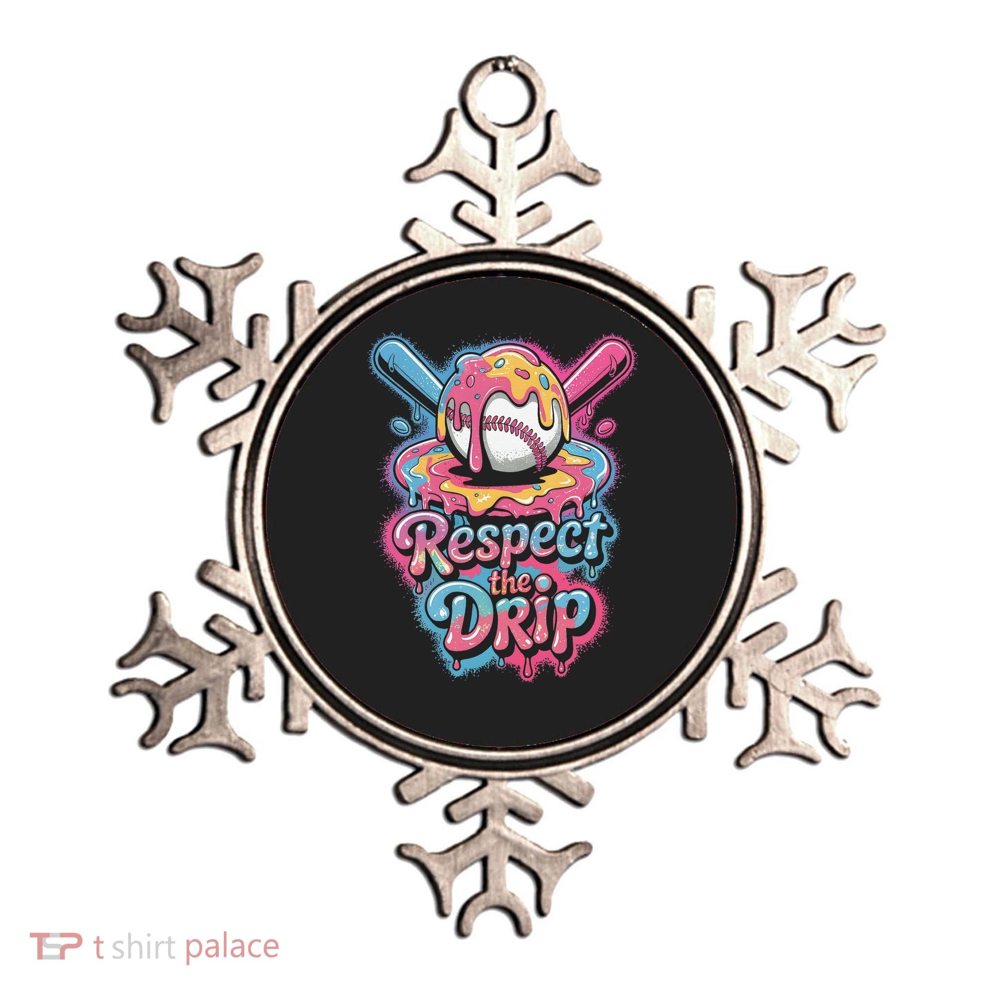Baseball Drip Ice Cream Style For And Women Ornament