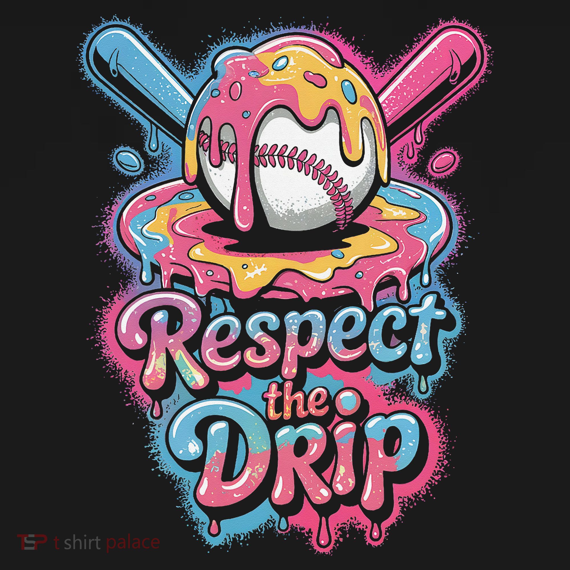 Baseball Drip Ice Cream Style For And Women Women's Tank Top