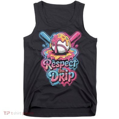 Baseball Drip Ice Cream Style For And Women Tank Top