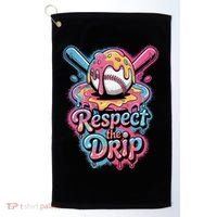 Baseball Drip Ice Cream Style For And Women Golf Towel thumb 0