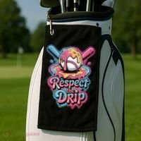 Baseball Drip Ice Cream Style For And Women Golf Towel thumb 2
