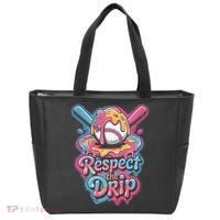 Baseball Drip Ice Cream Style For And Women Tote Bag thumb 0