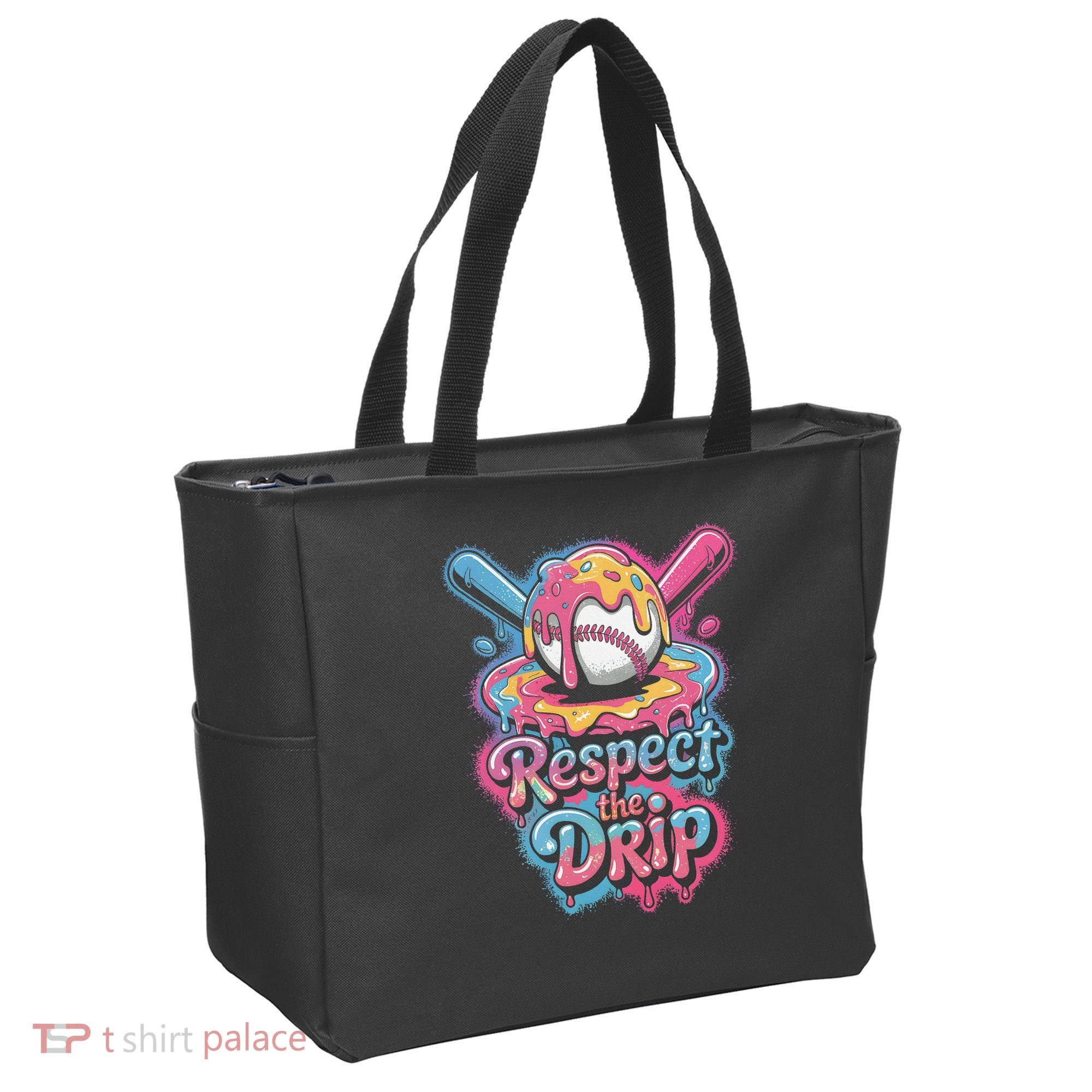 Baseball Drip Ice Cream Style For And Women Tote Bag
