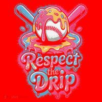 Baseball Drip Ice Cream Style For And Women Santa Hat thumb 1