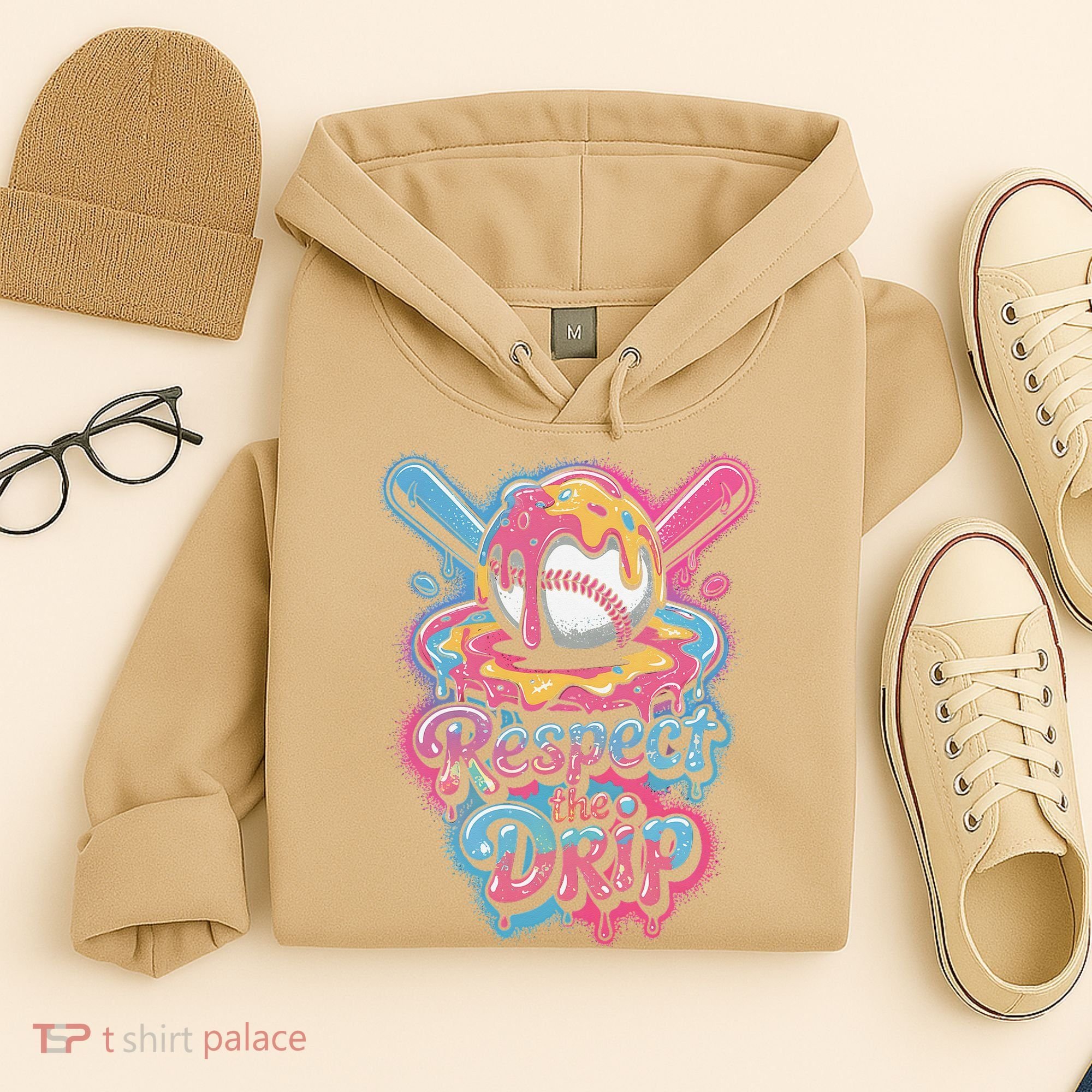 Baseball Drip Ice Cream Style For And Women Hoodie