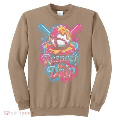 Baseball Drip Ice Cream Style For And Women Sweatshirt