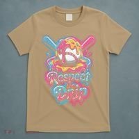 Baseball Drip Ice Cream Style For And Women T-Shirt thumb 5