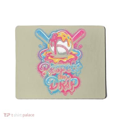 Baseball Drip Ice Cream Style For And Women Mousepad