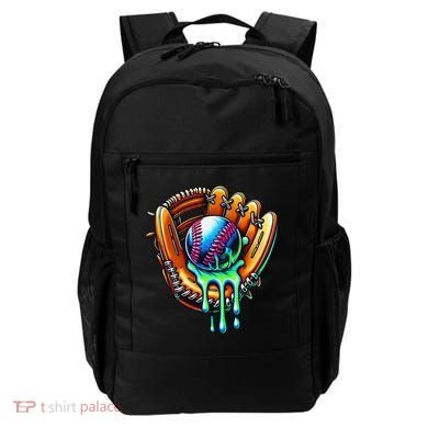 Baseball Drip Ice Cream Sprinkles Baseball Glove Backpack