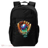 Baseball Drip Ice Cream Sprinkles Baseball Glove Backpack thumb 0
