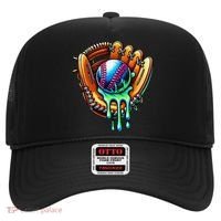 Baseball Drip Ice Cream Sprinkles Baseball Glove Hat thumb 0