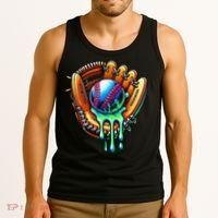 Baseball Drip Ice Cream Sprinkles Baseball Glove Tank Top thumb 3