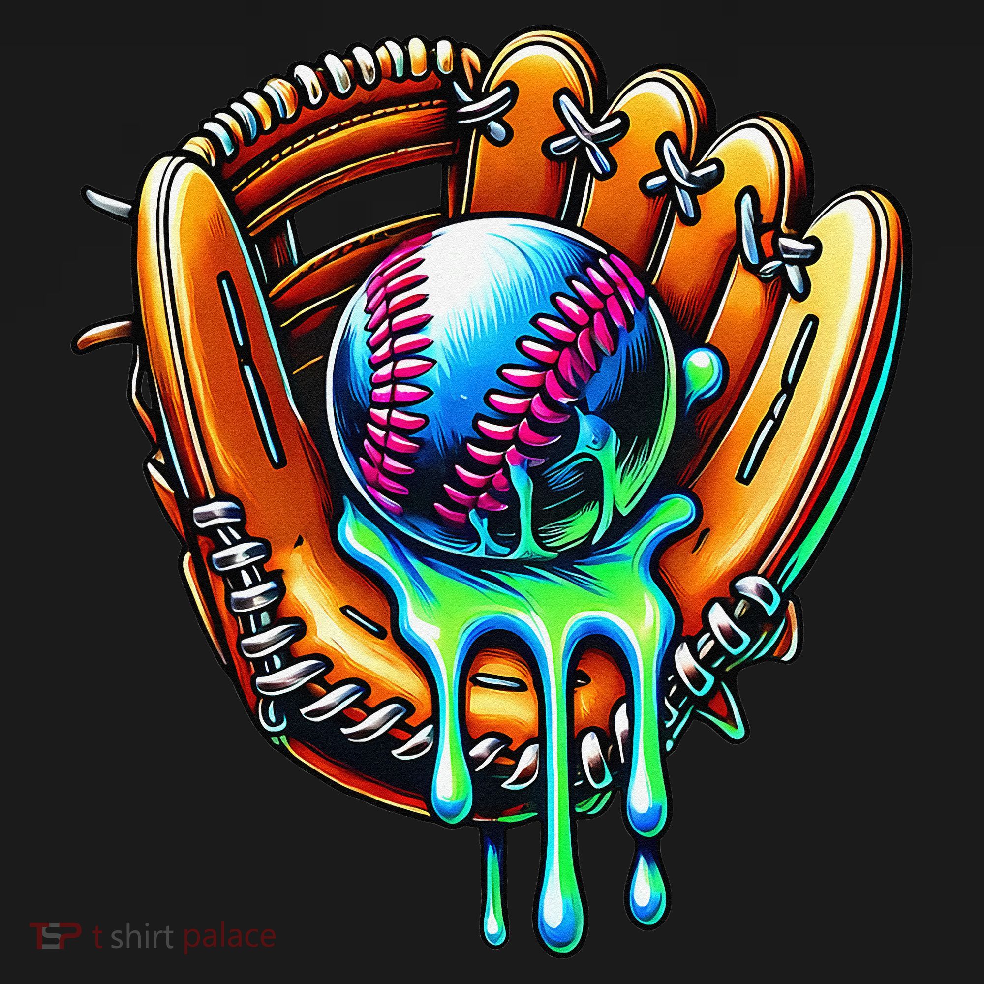 Baseball Drip Ice Cream Sprinkles Baseball Glove Visor
