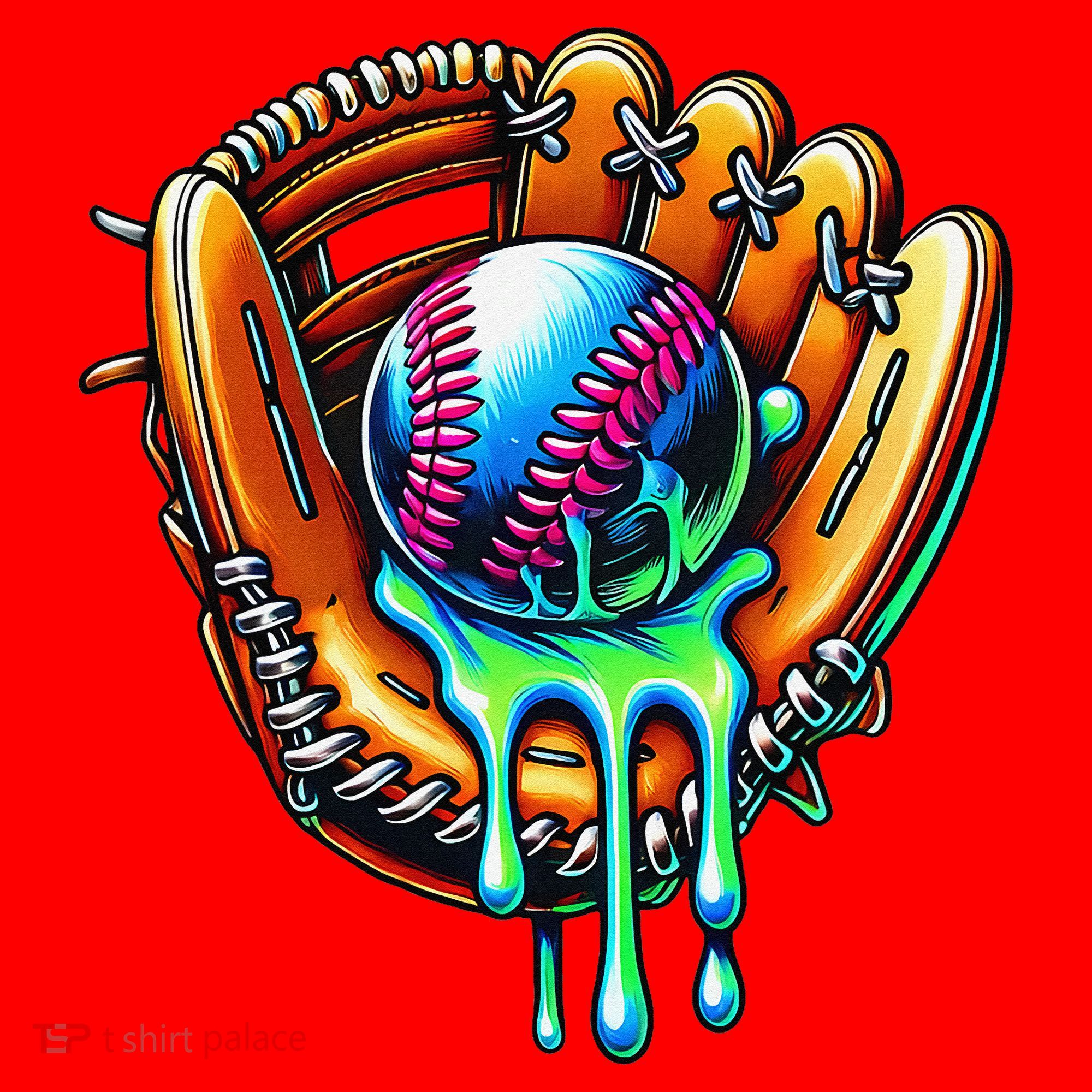 Baseball Drip Ice Cream Sprinkles Baseball Glove Santa Hat