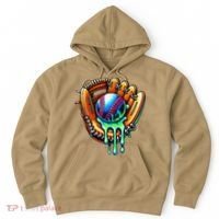 Baseball Drip Ice Cream Sprinkles Baseball Glove Hoodie thumb 0