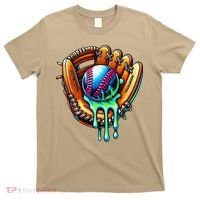 Baseball Drip Ice Cream Sprinkles Baseball Glove T-Shirt thumb 0
