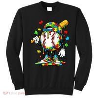 Baseball Drip Ice Cream Autism Awareness Sweatshirt thumb 0