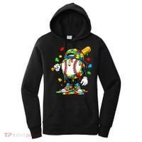 Baseball Drip Ice Cream Autism Awareness Women's Hoodie thumb 0
