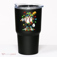 Baseball Drip Ice Cream Autism Awareness Tumbler thumb 0