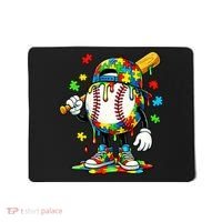 Baseball Drip Ice Cream Autism Awareness Mousepad thumb 0