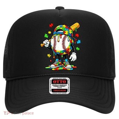 Baseball Drip Ice Cream Autism Awareness Hat