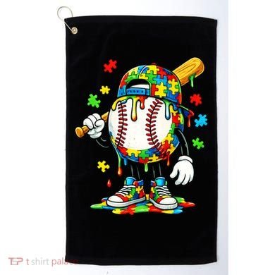 Baseball Drip Ice Cream Autism Awareness Golf Towel