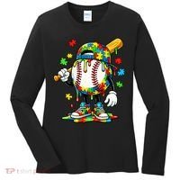 Baseball Drip Ice Cream Autism Awareness Women's Long Sleeve Shirt thumb 0