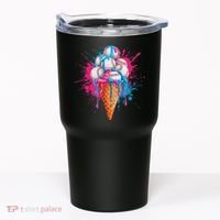 Baseball Drip Ice Cream Sports Lover Ice Cream Cone Tumbler thumb 0