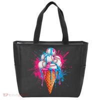 Baseball Drip Ice Cream Sports Lover Ice Cream Cone Tote Bag thumb 0