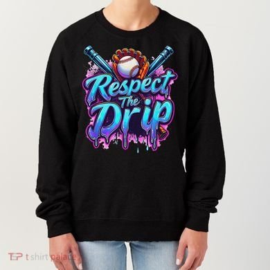 Baseball Drip Ice Cream Dripping Respect The Drip Women's Sweatshirt