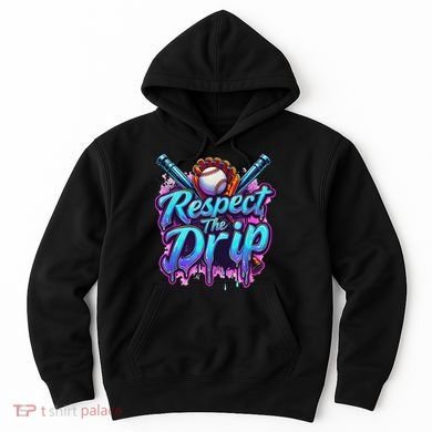 Baseball Drip Ice Cream Dripping Respect The Drip Hoodie