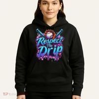 Baseball Drip Ice Cream Dripping Respect The Drip Hoodie thumb 5