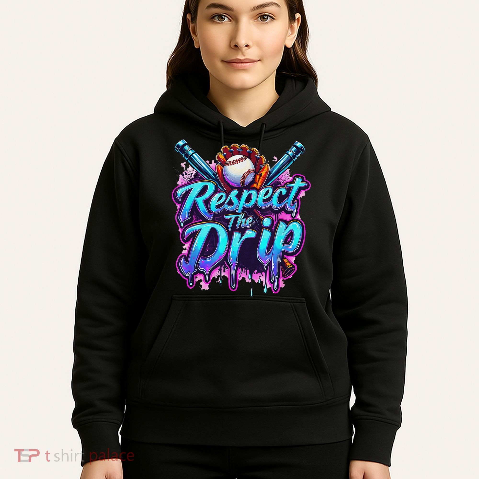Baseball Drip Ice Cream Dripping Respect The Drip Hoodie