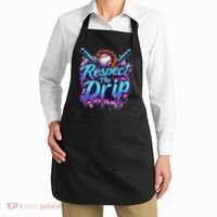 Baseball Drip Ice Cream Dripping Respect The Drip Apron thumb 2