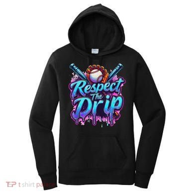 Baseball Drip Ice Cream Dripping Respect The Drip Women's Hoodie